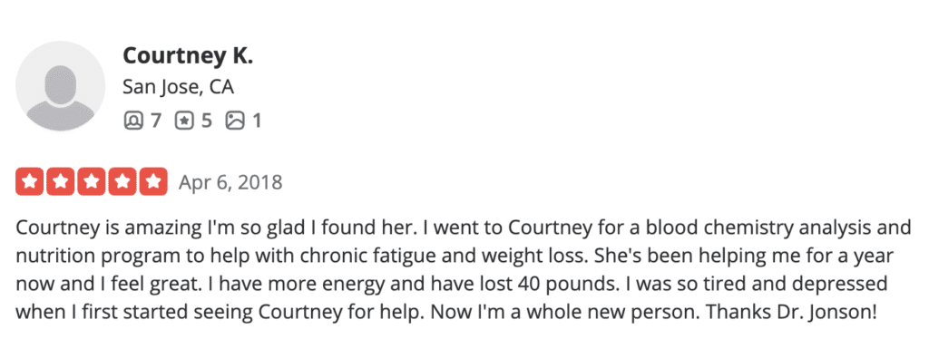 Client Reviews Courtney